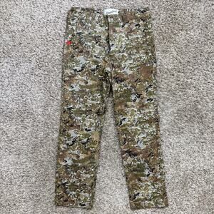 Duck Camp Cordura Midland Camo Print Green Tracker Pants Men’s Size 31x29 (34R)
